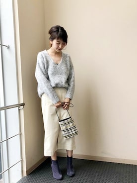 「Lilas Campbell（リラキャンベル）のアイテム」を使った、nano・universe webeditorさん（レディース・162cm）の秋コーディネート