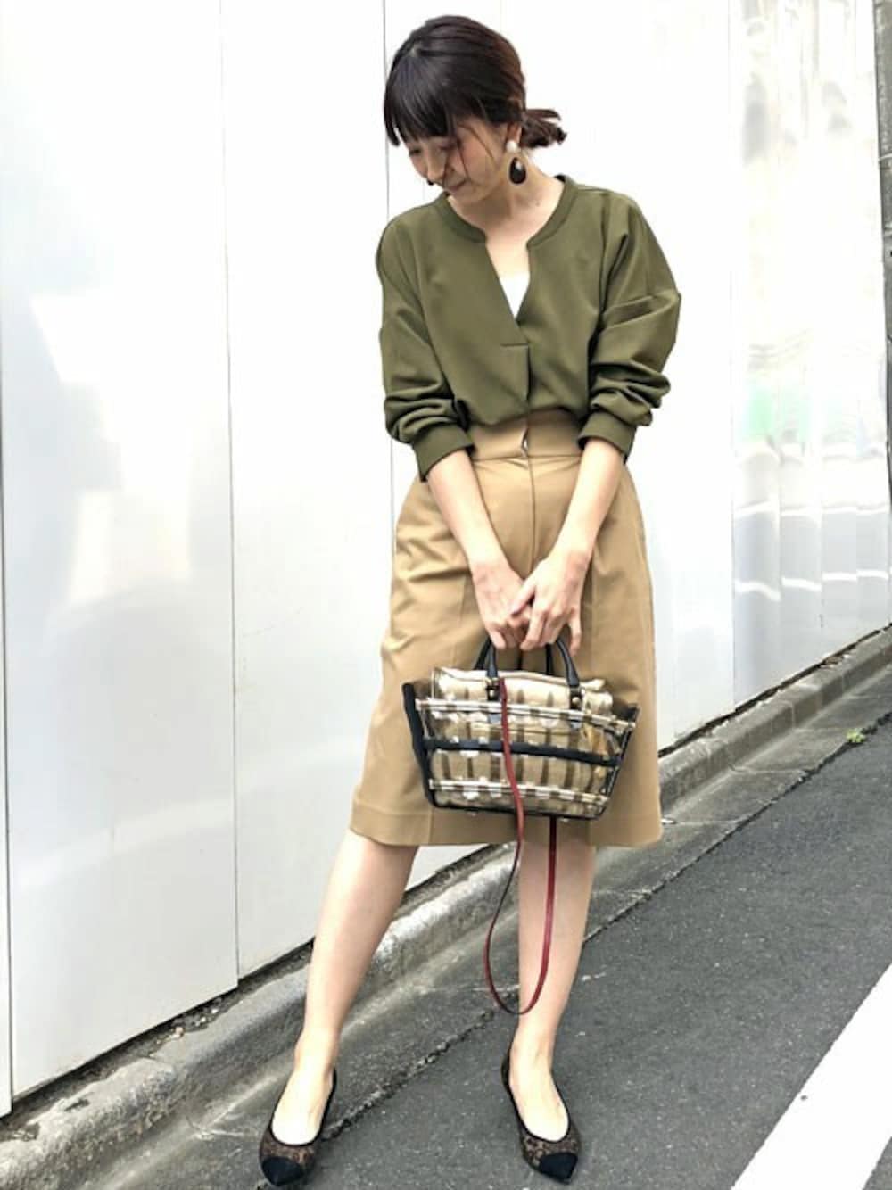 ナノユニバース　18SSカットジョーゼットスキッパーブラウス[LSHP98472] NANO universe（ナノユニバース）の「WEB限定カットジョーゼット