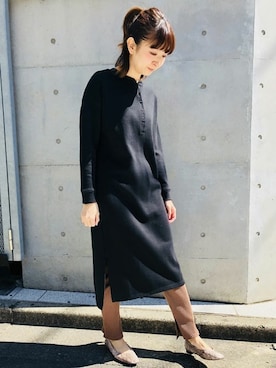 「パイソン柄」｜nano・universe webeditorさん（レディース・162cm）の春コーディネート