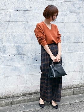「tov（トーヴ）のアイテム」を使った、nano・universe webeditorさん（レディース・162cm）の秋コーディネート