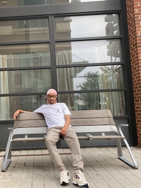 「rag & bone（ラグアンドボーン）のアイテム（パンツ）」を使った、Lorenzo Hattoriさん（メンズ・170cm）の秋コーディネート