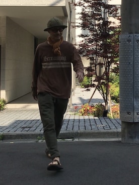「SpinnerBait（スピナーベイト）のアイテム（パンツ）」を使った、spinnerbait001さん（メンズ・165cm）の春コーディネート