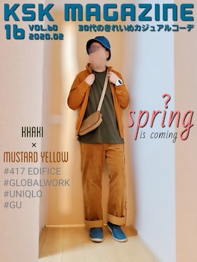 KSKさん（メンズ・169cm）の冬コーディネート