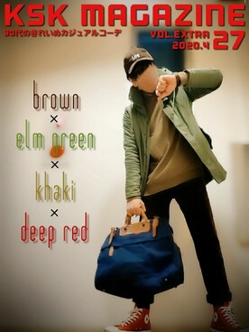 「CONVERSE（コンバース）の【CONVERSE】CON CVS ALLSTAR HI M9160/M3310（スニーカー、レッド系）」を使った、KSKさん（メンズ・169cm）の春コーディネート