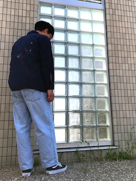 「刺繍」｜「アイテム（ミリタリージャケット）」を使った、T.Oさん（メンズ・168cm）の春コーディネート