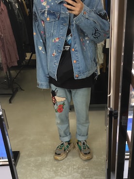 「vetements」｜「アイテム（デニムジャケット）」を使った、ソラッチョレ♪さん（メンズ・165cm）の夏コーディネート