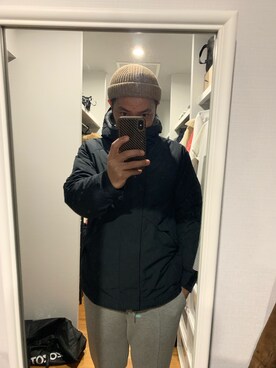 「WILD THINGS（ワイルドシングス）のアイテム（マウンテンパーカー）」を使った、MAYBE TOMORROWさん（メンズ・172cm）の冬コーディネート