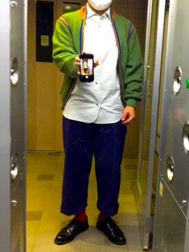 「Yves Saint Laurent（イヴサンローラン）のアイテム（ブルゾン）」を使った、びーbearさん（メンズ・170cm）の秋コーディネート