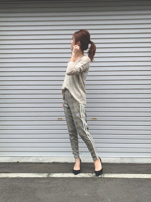 30代から オトナ女子のためのキレイめトラックパンツコーデ Brpby