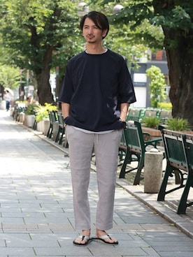 enoさん（メンズ・174cm）の夏コーディネート