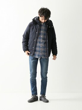 enoさん（メンズ・174cm）の冬コーディネート