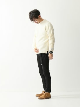 「VANS（バンズ）のアイテム（その他シューズ）」を使った、enoさん（メンズ・174cm）の冬コーディネート