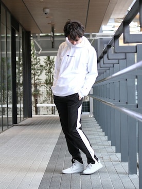 「AUGUSTA（アウグスタ）のアイテム」を使った、enoさん（メンズ・174cm）の冬コーディネート