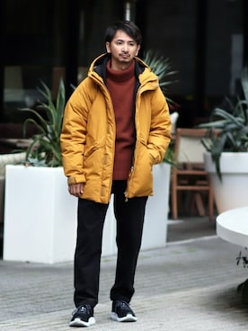 「JOURNAL STANDARD relume（ジャーナルスタンダード　レリューム）のアイテム（ダウンジャケット/コート）」を使った、enoさん（メンズ・174cm）の秋コーディネート