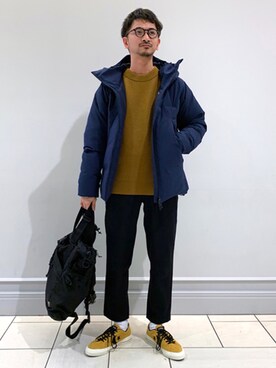 「JOURNAL STANDARD relume（ジャーナルスタンダード　レリューム）のアイテム（ダウンジャケット/コート）」を使った、enoさん（メンズ・174cm）の冬コーディネート
