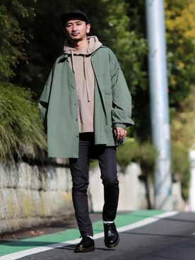 enoさん（メンズ・174cm）の冬コーディネート