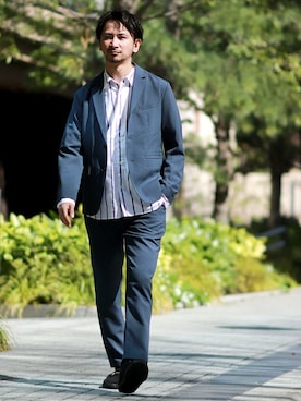 enoさん（メンズ・174cm）の春コーディネート