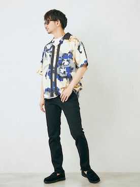 「テキスタイル」｜enoさん（メンズ・174cm）の春コーディネート