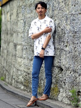 enoさん（メンズ・174cm）の夏コーディネート