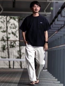 enoさん（メンズ・174cm）の夏コーディネート