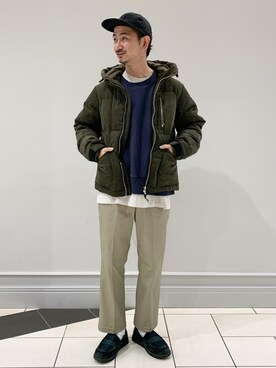「JOURNAL STANDARD relume（ジャーナルスタンダード　レリューム）のアイテム（ダウンジャケット/コート）」を使った、enoさん（メンズ・174cm）の冬コーディネート