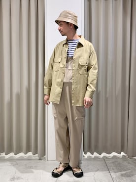 「JOURNAL STANDARD relume（ジャーナルスタンダード　レリューム）のアイテム（オールインワン・サロペット）」を使った、enoさん（メンズ・174cm）の春コーディネート