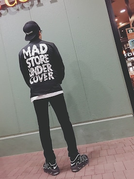 「Undercoverism（アンダーカバイズム）のアイテム（ナイロンジャケット）」を使った、ほんまさん（メンズ・175cm）の冬コーディネート