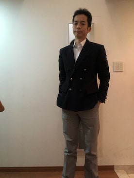 「BG（ビージー）のアイテム」を使った、ケイジさん（メンズ・170cm）の春コーディネート