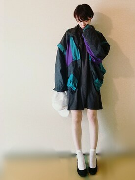 ワンピースを使った ミニスカート の人気ファッションコーディネート 髪型 ベリーショートヘアー 季節 3月 5月 Wear
