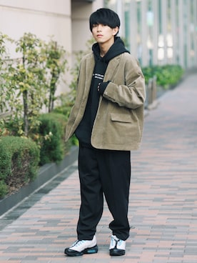 斉藤慎也さん（メンズ・170cm）の冬コーディネート