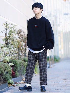 斉藤慎也さん（メンズ・170cm）の冬コーディネート