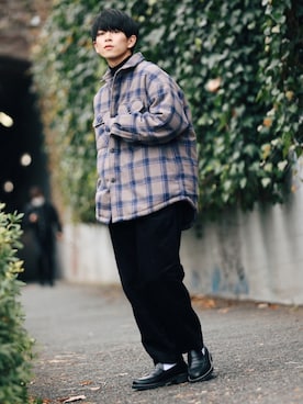 斉藤慎也さん(メンズ・170cm)の冬コーディネート