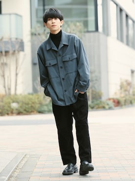 斉藤慎也さん（メンズ・170cm）の冬コーディネート