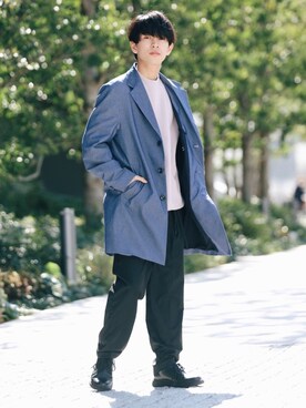 斉藤慎也さん(メンズ・170cm)の冬コーディネート