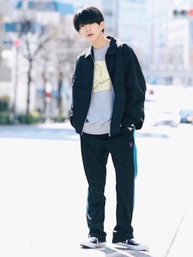 斉藤慎也さん（メンズ・170cm）の春コーディネート