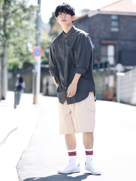 Uniqlo ユニクロ のカーゴパンツを使ったメンズ人気ファッションコーディネート Wear