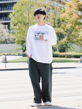 斉藤慎也さん（メンズ・170cm）の春コーディネート