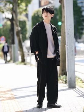 斉藤慎也さん(メンズ・170cm)の春コーディネート