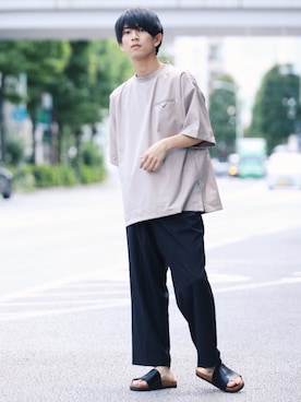 斉藤慎也さん(メンズ・170cm)の春コーディネート