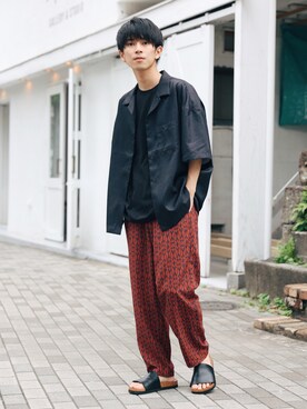 斉藤慎也さん（メンズ・170cm）の春コーディネート