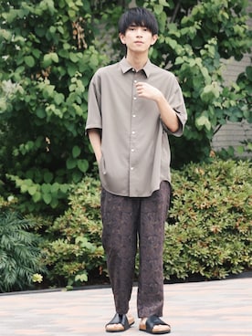 斉藤慎也さん（メンズ・170cm）の春コーディネート