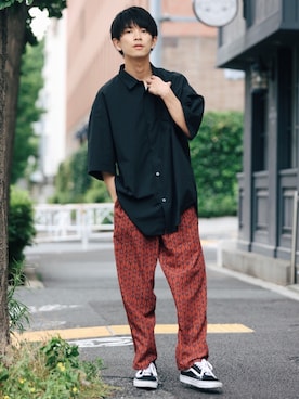 斉藤慎也さん（メンズ・170cm）の春コーディネート