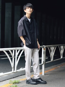斉藤慎也さん（メンズ・170cm）の夏コーディネート