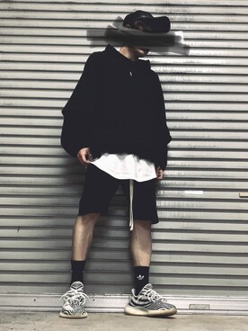 「adidas Originals（アディダスオリジナルス）のアイテム（キャップ）」を使った、Kさん（メンズ・165cm）の秋コーディネート
