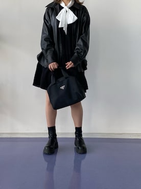 「ドレスコード」｜「アイテム（ジャケット/アウター）」を使った、ももさん（レディース・163cm）の春コーディネート