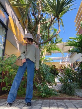 「MERCURYDUO（マーキュリーデュオ）のアイテム（ブーツ）」を使った、山崎愛実さん（レディース・165cm）の秋コーディネート