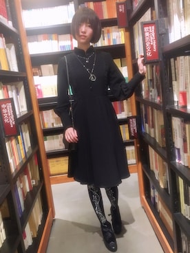 「axes femme（アクシーズファム）のアイテム（ブーティ）」を使った、AIL_さん（レディース・167cm）の冬コーディネート