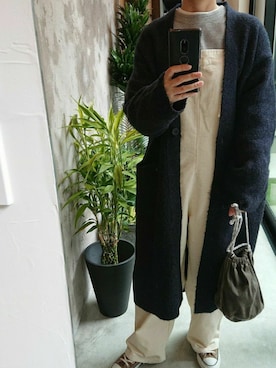 「notch.（ノッチ）のアイテム（オールインワン・サロペット）」を使った、＊★YY★＊さん（レディース・160cm）の冬コーディネート