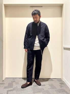 「春めきシューズ」｜「アイテム（その他アウター）」を使った、takeshimaさん（メンズ・180cm）の春コーディネート