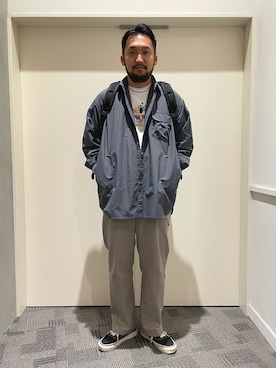 「SAYHELLO（セイハロー）のアイテム」を使った、takeshimaさん（メンズ・180cm）の春コーディネート